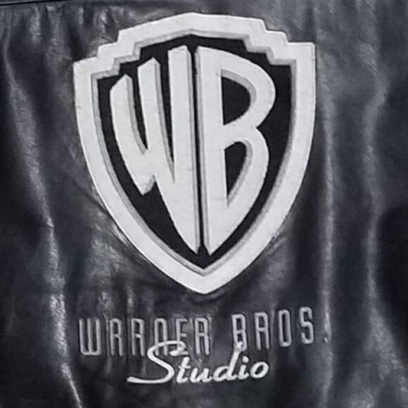 Warner Brothers Studio Leather Logo Jacket - Picture 1 of 8